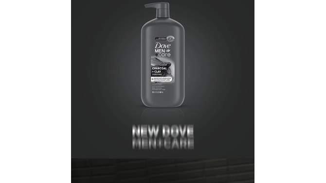 Dove Men+Care Charcoal Clay Body Wash Pump - 30 fl oz, 2 of 8, play video