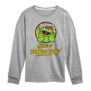 Boys' - Sesame Street - Have A Rotten Day -Toddler and Youth Long Sleeve T-Shirt Long Sleeve Graphic T-Shirt - 1 of 3