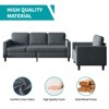 Mjkone Sectional Sofa Couches Set for Living Room 3-Seater Sofa&Single Sofa - 4 of 4