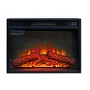 NAYSAYE Indoor Decorative Fireplace with Realistic Flame Effect and Log Display for Home Ambience, Black, 23.03"*51.57"*5.16" - 4 of 4