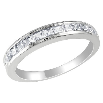 White sapphire 2025 eternity ring