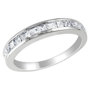 3/4 CT. T.W. Created White Sapphire Eternity Ring - Silver, Women