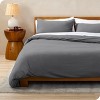 Organic Cotton Jersey Duvet Cover & Pillowcase Set by Bare Home - 2 of 4