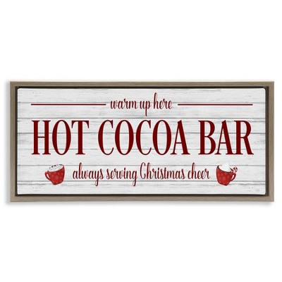 Stupell Industries Hot Cocoa Bar Winter Beverage, 25" x 11"