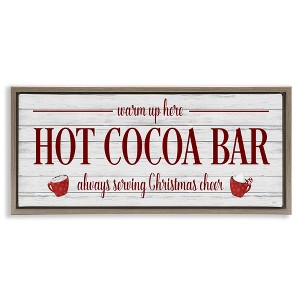 Stupell Industries Hot Cocoa Bar Winter Beverage, 25" x 11" - 1 of 4