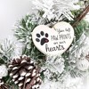 AuldHome Design Pet Memorial Christmas Ornament;  Wood Heart-Shaped Cat/Dog Bereavement Gift - 4 of 4