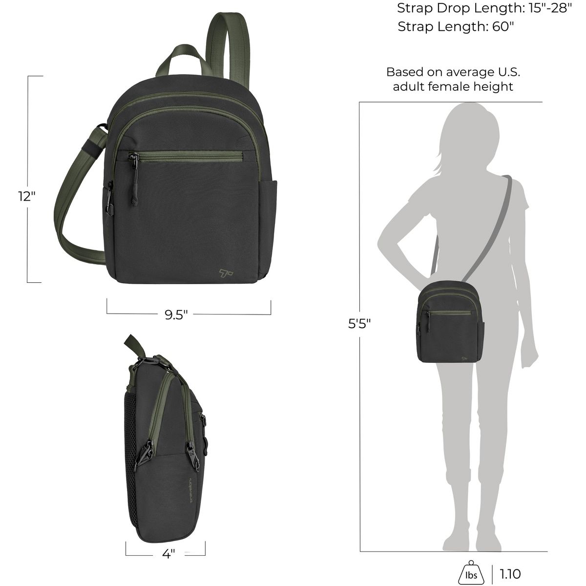 Travelon Anti-theft the Voyages Tour Bag - thumbnail 5