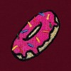 Dalix Donut Embroidered Hoodie Fleece Sweatshirt Zip Front Mens - 2 of 4