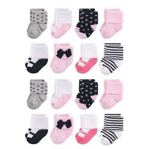 Little Treasure Cotton Rich Terry Socks 16-Pack, Little Lady - image 1 of 2