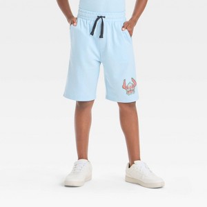 Boys' Stitch Terry Shorts - Blue - 1 of 4