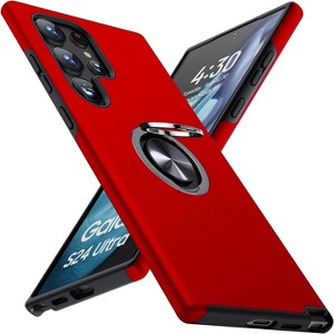 Entronix Case Compatible with Galaxy S24 Ultra - 360° Circular Ring Gripstand - 1 of 4