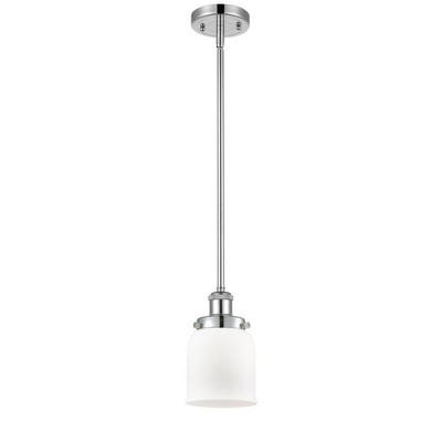Bell - 1 Light Stem Hung Mini Pendant In Industrial Style-10 Inches Tall and 5 Inches Wide