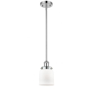Bell - 1 Light Stem Hung Mini Pendant In Industrial Style-10 Inches Tall and 5 Inches Wide - 1 of 1