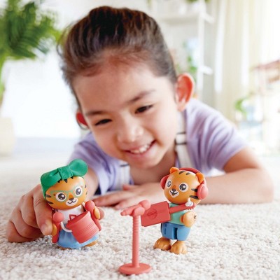 Milo & Melody Eco-Friendly Tiger Figurines with Upcycled Instruments
