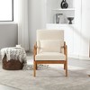 SKRAN Modern Accent Chair, Solid Wood Padding Lounge Armchairs With One pillow for Living Room, Bedroom, Guest Room - 2 of 4