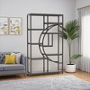 MAYEERTY Freestanding Bookshelf, 68.9" Etagere Bookcase with 9 Open Shelves - 2 of 4