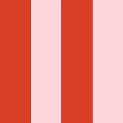 Tempaper Striped Peel and Stick Wallpaper Playhouse Pink