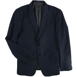 Armani Mens Texture Solid Two Button Blazer Jacket, Blue, 38 Short - 1 of 2