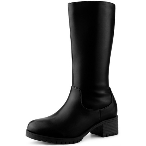 Ladies black calf outlet length boots