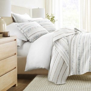 Soft & Cozy Quilt Set – Lightweight All Season Coverlet in Relic Stripe Design - Becky Cameron - 1 of 4