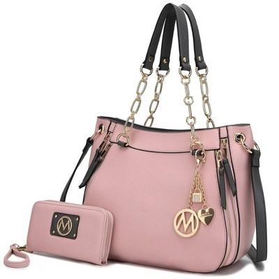 MKF Collection Lina Vegan Leather Shoulder Bag and Wallet by Mia K