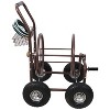 Expressions Metal Hose Reel Cart with Wheels - Heavy Duty Hose Caddie - 250 Ft Hose Capacity - 2 of 4