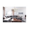 Elegant Lighting Clara 4-Light Flush Mount, Chrome Finish, D14in x H9in - 2 of 4