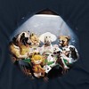 Garfield Playing With The Big Dogs Adult T-Shirt Navy - 2 of 4