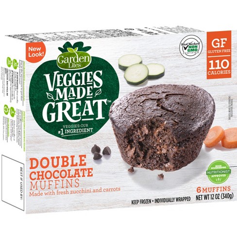 Garden Lites Zucchini Carrots Frozen Chocolate Muffins 12oz