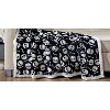 Sheradian Ultra Warm and Comfy Faux Shearling Lined Reversible Throw Blanket Super Scary Skull & Bones  50"x 60" - image 2 of 3