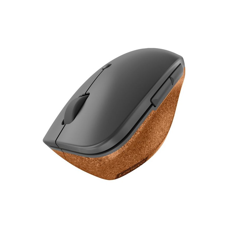 Lenovo Go Wireless Vertical Mouse - Optical - Wireless - 2.40 GHz - Storm Gray - USB Type A - 2400 dpi - Scroll Wheel - 6 Button(s), 1 of 6