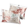 Sweet Jojo Designs Decorative Satin Pillowcases Peony Floral Garden Pink and Ivory 2pc - 4 of 4