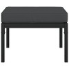 vidaXL Patio Footstools with Gray Cushions 2 pcs 23.6 in.x23.6 in.x13.8 in. Steel - 4 of 4