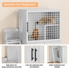 Modern Villa Litter Box Enclosure with Ladder, Double-Layer Cat House Furniture, 33.5" x 17.9" x 41.9" - 2 of 4