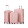 KTMBDW  Luggage 3 Piece Set Suitcase Spinner Hardshell Lightweight Durable - with Cup Holder & USB Port & Phone Holder - 20"/24"/28" - 2 of 4