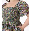 Unique Vintage Women's Plus Smocked Bodice Midi Dress - 2 of 3
