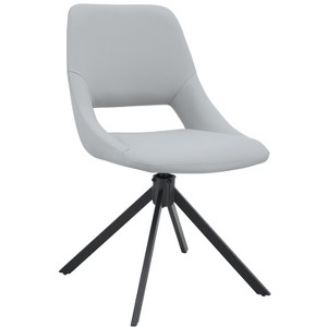 Lyngins Modern Swivel Dining Chairs,Upholstered Kitchen Chairs with High Backrest,PU Leather Chairs for Dining Room,Kitchen - 1 of 4