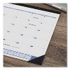 Desk Pad, 22 x 17, White Sheets, Black Binding, Black Corners, 12-Month (Jan to Dec): 2026 - 3 of 4