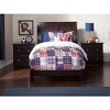 AFI Furnishings Portland Twin Extra Long Traditional Bed with Open Footboard and Turbo Charger in Espresso - 4 of 4
