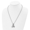 Black Bow Jewelry Mens Stainless Steel Antiqued & Polished Celtic Knot Necklace, 22 Inch - 3 of 4