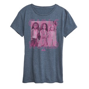 Women's - Barbie - Girls Run The World Short Sleeve Graphic T-Shirt - 1 of 4