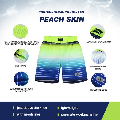 Rokka&Rolla Boys' Swim Trunks-Stripe Neon, size 14-16 — фото 7