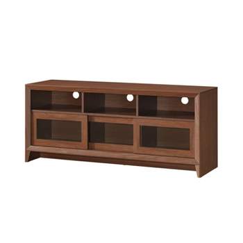 Modern TV Stand for TVs up to 60" with Storage Brown - Techni Mobili