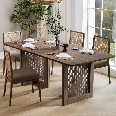 Dovelina Dining Table Modern Wood Kitchen Table Dining Room Table
