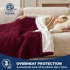 Electric Heated Blanket Soft & Washable Ribbed Flannel - 3 of 4