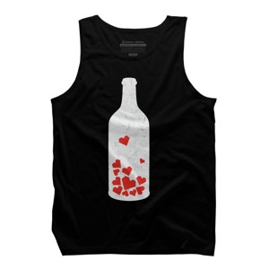 Men's Design By Humans Message in a bottle By radiomode Tank Top - 1 of 2