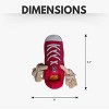 American Pet Supplies Squeaking Comfort Plush Sneaker Dog Toy – Rope, Squeaker & Treat Compartment, Safe & Durable - 4 of 4