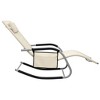 vidaXL Sun Loungers 2 pcs Textilene Cream and Gray - 4 of 4