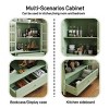 28'' Modern Glass Door Buffet Cabinet with Adjustable Shelf and Drawer for Dining Room or Entryway Storage-Cuddlewood - 3 of 4