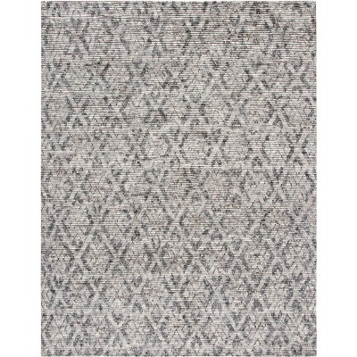 Hand-Knotted Gray Wool 5' x 8' Area Rug